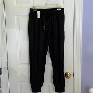 Black joggers with elastic waistband